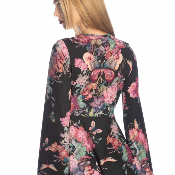 Blackmilk Multicolor Floral Long Sleeve Dress - Picture 3 of 11